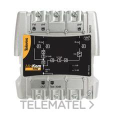 TELEVES - Amplificador MINIKOM MATV 3E/1S "EasyF" FM-V-U